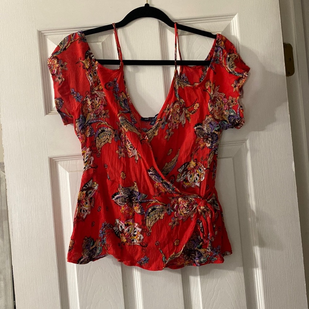 Floral cropped tank/tee